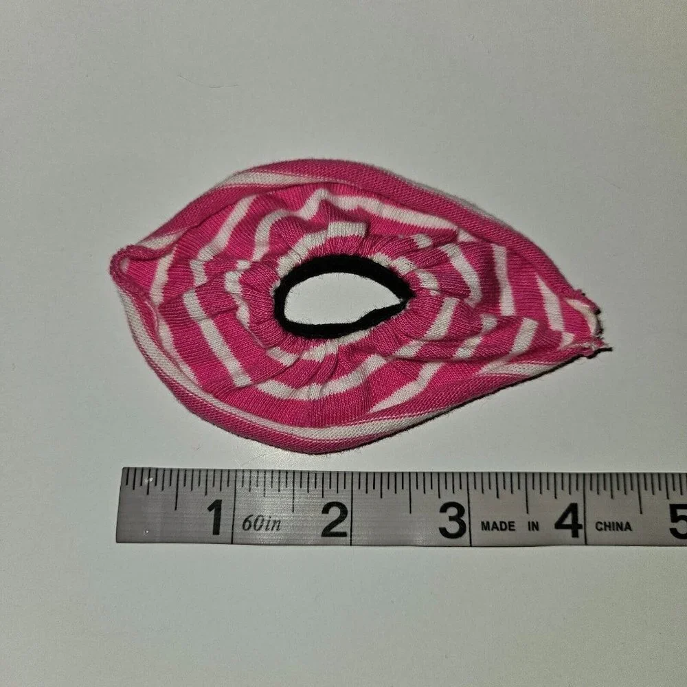 VTG 1989 My First Barbie Easy-On Fashions Pink White Striped Skirt Replacement